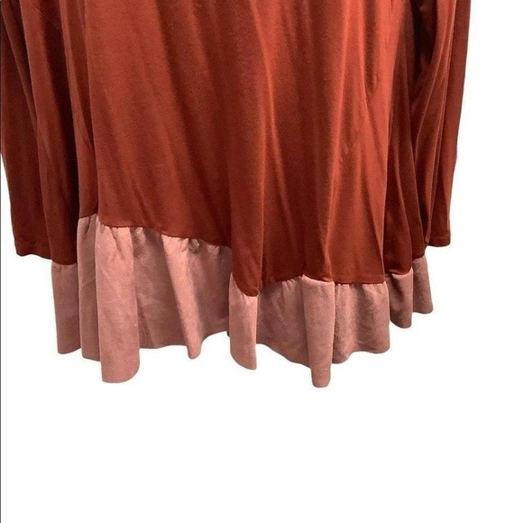 LOGO‎ QVC BRICK combo blouse size L - Picture 4 of 7
